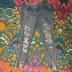 American Eagle Outfitters Ripped Hi-Rise Jeggings